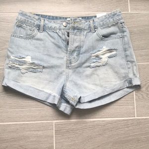 Lulus high waisted jean shorts